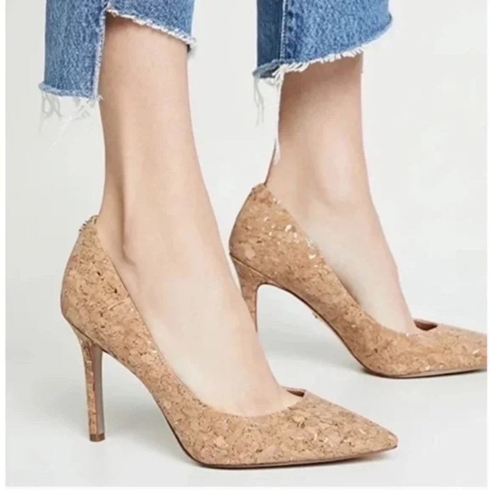 EUC Sam Edelman Hazel Cork Pointed Toe Pumps | Size 6 (EU 36)